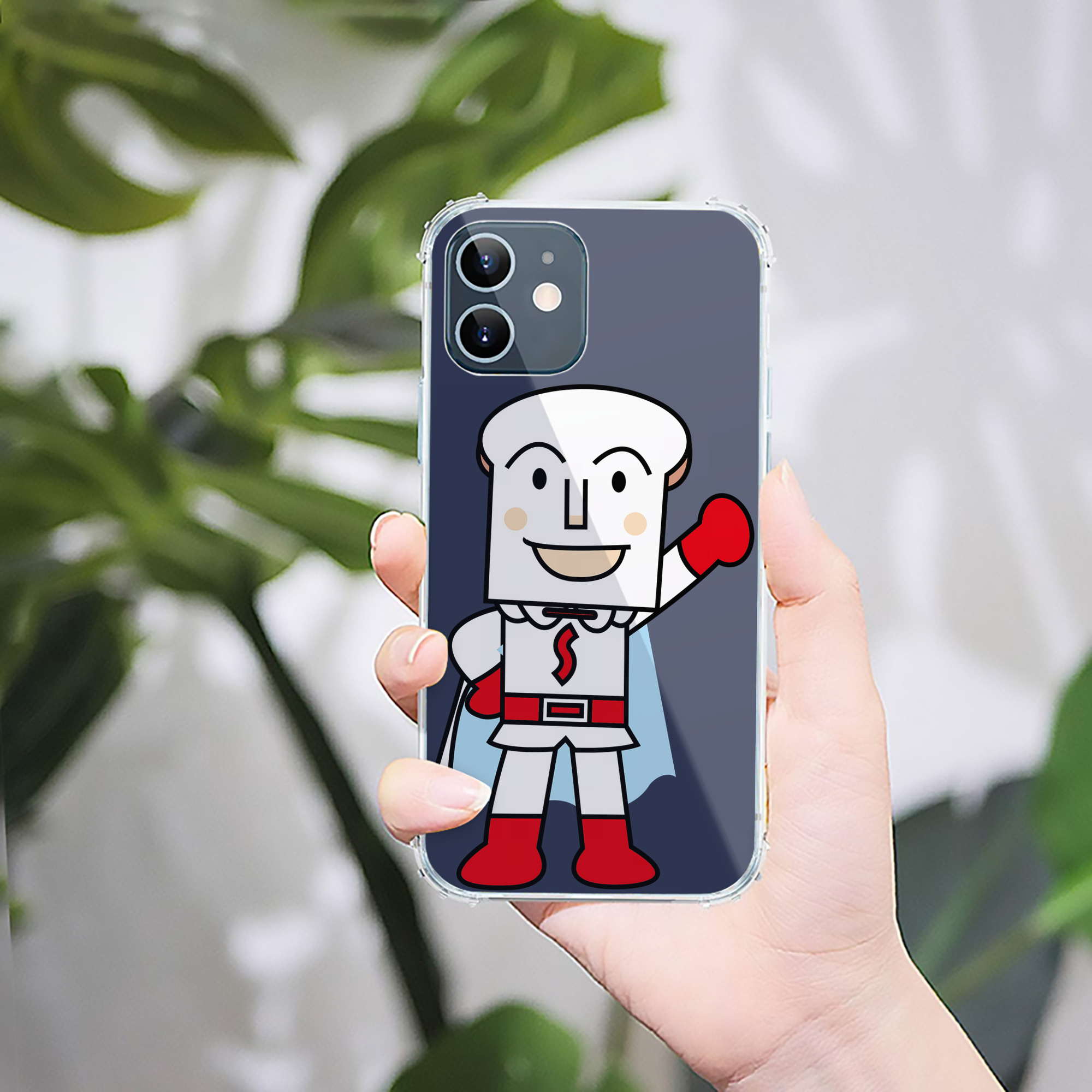 （画像用） アンパンマン Anpanman 【iPhone 12シリーズ対応】透明スマホケース（クリアソフトケース）